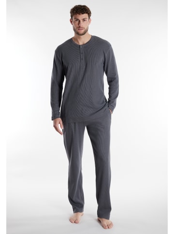CECEBA Pyjama Lounge Set Parga in grau-dunkel-uni