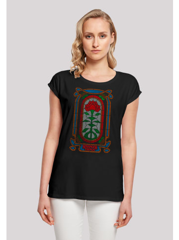 F4NT4STIC T-Shirt Stranger Things Rose Window in schwarz