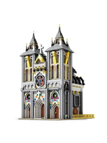Reobrix 66027 Mittelalterliche Kirche Klemmbaustein Gebäude 3468 Teile