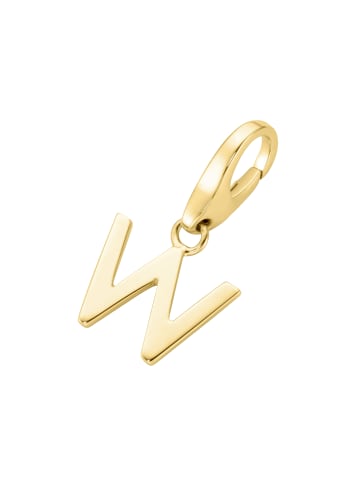 Giorgio Martello Milano Charm Buchstabe W in Gold