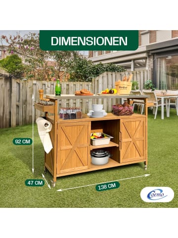 Coemo Servierwagen James Kücheninsel/-wagen in Braun