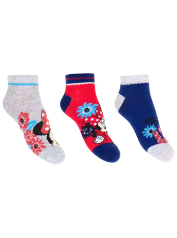 Disney Minnie Mouse 3er - Pack Kindersocken Disney Minnie Mouse in Bunt