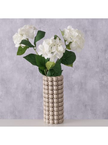Boltze Vase aus Steingut MORTEN in Beige, Ø 11 x (H) 25 cm