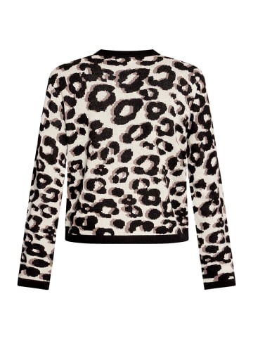 Betty Barclay Strick-Cardigan mit Jacquard in Patch Black/Beige