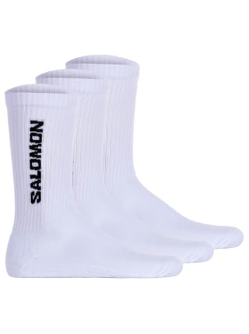 SALOMON Socken 3er Pack in Weiß