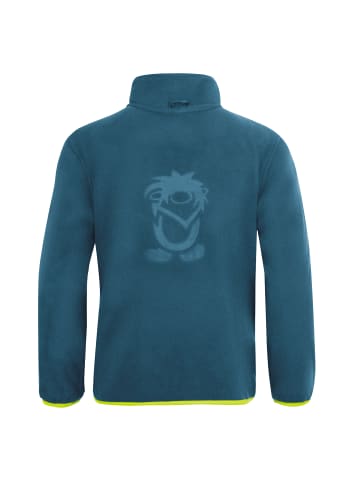 Trollkids Fleece Jacke "Oppdal XT" in Petrolblau/Delphinblau