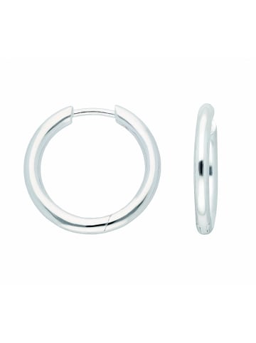 Adeliás Damen 925 Silber Ohrringe / Creolen Ø 20,7 mm in silber