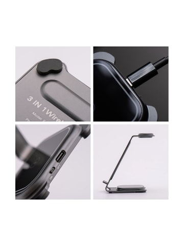 Wisam FORCELL 3in1 Ladestation Alu Watch TWS Smartphone