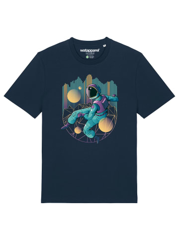 wat? Apparel T-Shirt Techno Astronaut in Dunkelblau