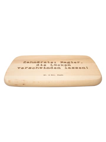 Mr. & Mrs. Panda Küchenbrett Spruch Zahnarzt Magier mit Spruch in Transparent