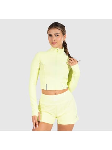 SMILODOX Crop Jacke Fastlane in Lime