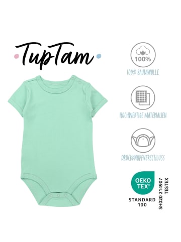 TupTam Jungen Baby Body Kurzarm 5er Pack in braun/grün