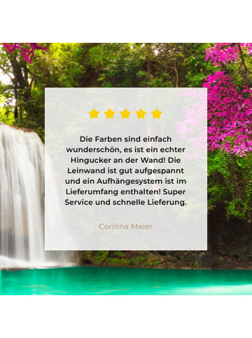 MuchoWow Leinwand bilder Magischer Wasserfall (BxH)