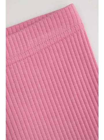 Coccodrillo Gerippte Leggings mit langem Bein in rosa