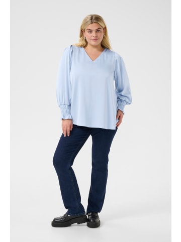 KAFFE curve Langarm-Bluse KChilla in Soft Chambray