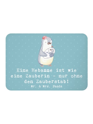 Mr. & Mrs. Panda Magnet Hebamme Magie mit Spruch in Meeresbrise