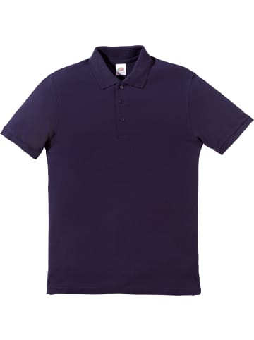 Fruit of the Loom Piqué Unisex-Poloshirt in dunkelblau