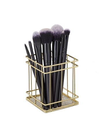 relaxdays 5 x Stiftehalter in Gold