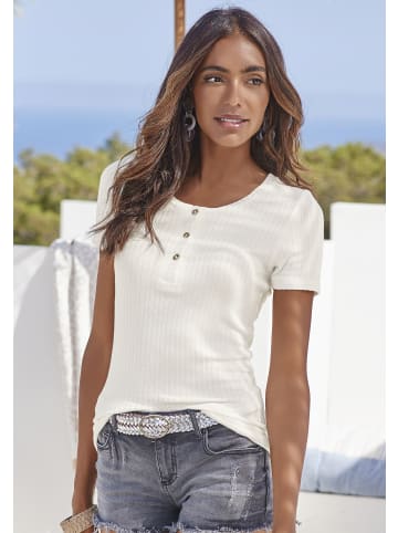 LASCANA T-Shirt in creme