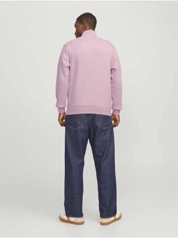 Jack & Jones Sweatshirt mit halbem Reißverschluss in Tickled Pink