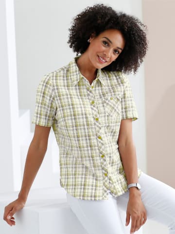 Sieh an! Bluse in grün-kariert