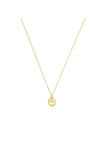 Amor Kette mit Anhänger Silber 925, gelbvergoldet in Gold