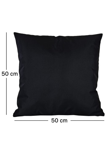 JACK Outdoor Dekokissen 50x50cm inkl. XXL Füllung in Schwarz