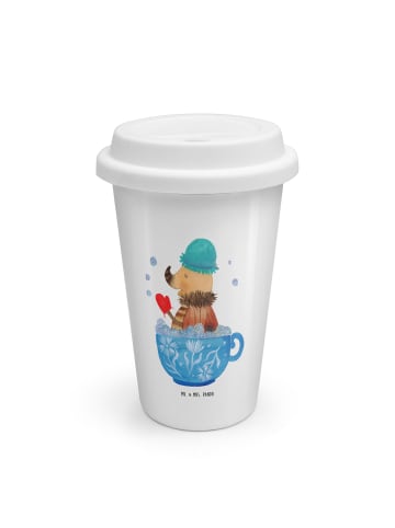 Mr. & Mrs. Panda Kaffeebecher Nachtfalter Schaumbad ohne Spruch in Weiß