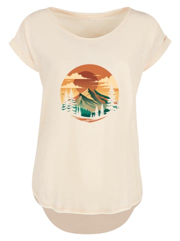 F4NT4STIC Long Cut T-Shirt Sonnenuntergang Berglandschaft in Whitesand