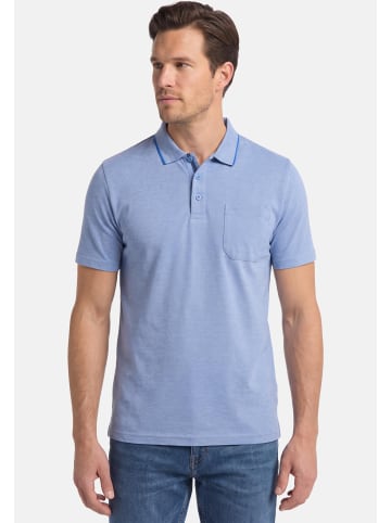 Redmond Poloshirt Basic in Blau / grau