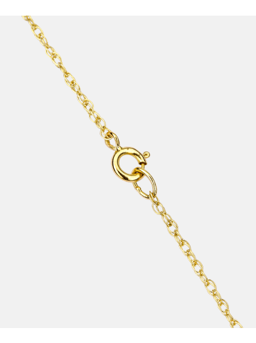 Diamant L'éternel Halskette mit Anhänger aus 375 Gelbgold mit Diamant mit Topas