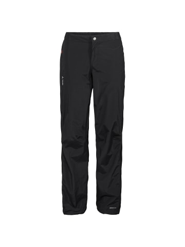 Vaude WOMENS YARAS RAIN ZIP PANTS III in Schwarz