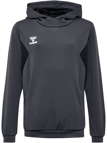 Hummel Hummel Kapuzenpullover Hmlauthentic Multisport Kinder Atmungsaktiv Schnelltrocknend in ASPHALT