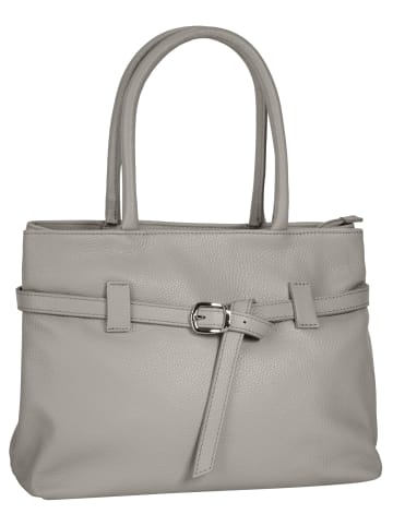 Cluty Handtasche echt Leder in grau