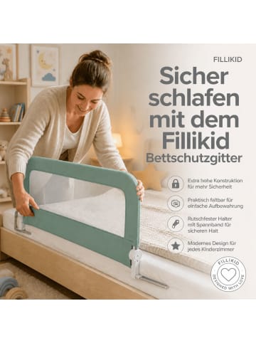fillikid Bettgitter Lara 150x60 cm Exklusiv in Mint