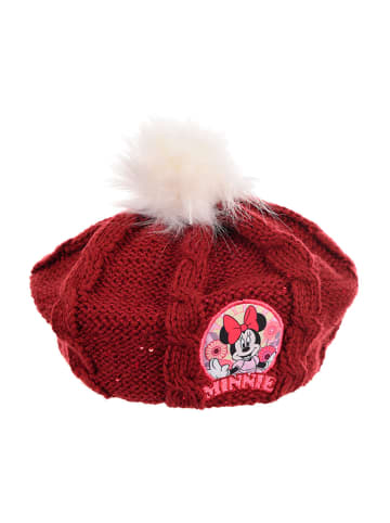 Disney Minnie Mouse Wintermütze Strick in Rot