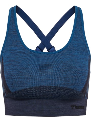 Hummel Hummel Top Hmlclea Yoga Damen Atmungsaktiv Feuchtigkeitsabsorbierenden Nahtlosen in INSIGNIA BLUE MELANGE