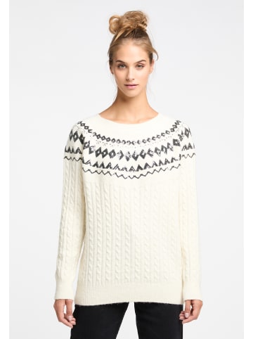 usha FESTIVAL Damen Strick Pullover in Wollweiss