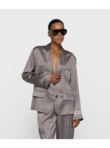 10Days Fluid Blazer Check in Champagne