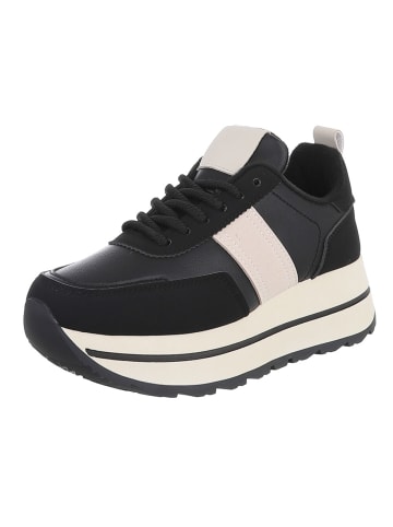 Ital-Design Freizeitschuh in Schwarz und Beige