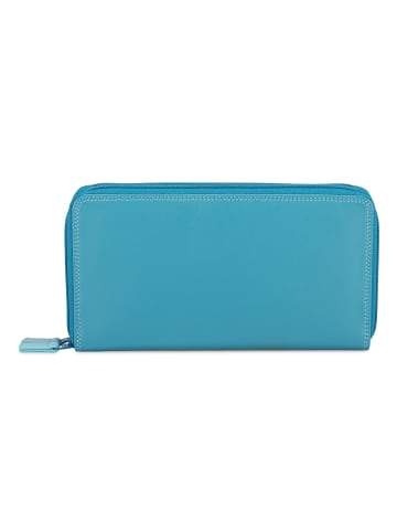 MYWALIT Medium Tri-fold Geldbörse I Leder 14 cm sardinia