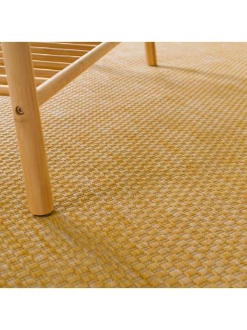 KADIMA DESIGN Teppich Kurzflor Unifarben Wohnzimmer in Gelb