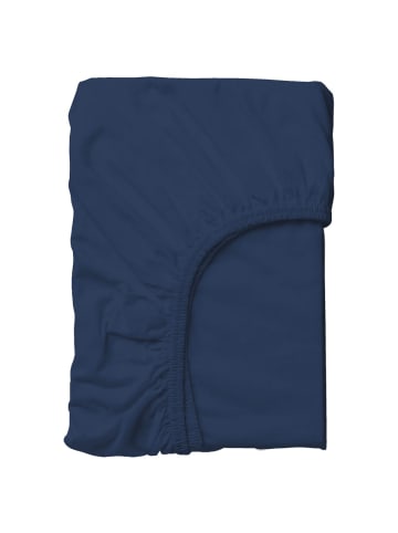 NAUTICA HOME Nautica Home Jersey Spannbettlaken, 140x200 cm in MARINEBLAU