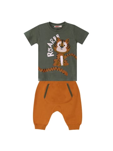 Denokids Zweiteiler Little Tiger in dunkelgruen