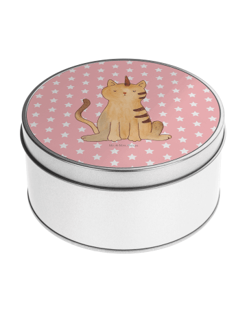 Mr. & Mrs. Panda Aufbewahrungsbox Einhorn Katze ohne Spruch in Rot Pastell