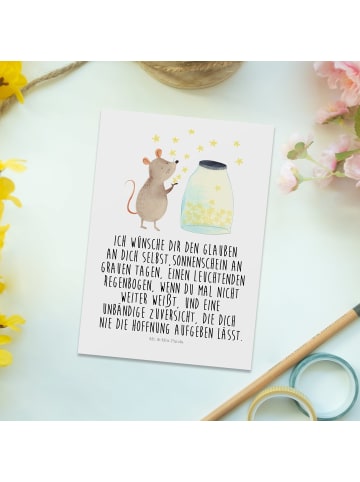Mr. & Mrs. Panda bildkarte Maus Sterne mit Spruch in Weiß