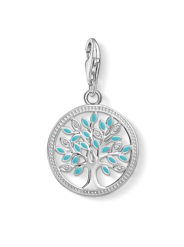 Thomas Sabo Charm-Anhänger Tree Of Love in silber, türkis, weiß
