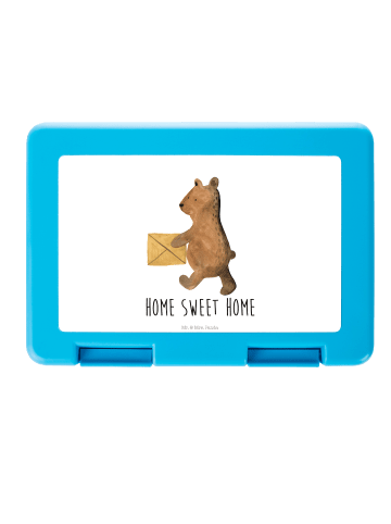 Mr. & Mrs. Panda Lunchbox Bär Zuhause mit Spruch in Weiß