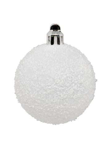 Atmosphera Créateur d'intérieur Weihnachtskugeln, 5er-Set in Weiß, (B) 5 x (H) 6,3 x (L) 5 cm