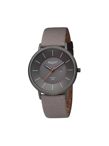Regent Armbanduhr-Analog dunkelbraun groß (ca. 41mm) Regent Lederarmband